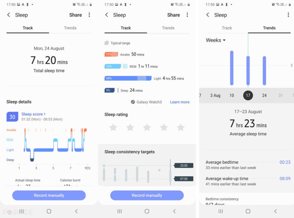 Samsung health app pour mesure son sommeil